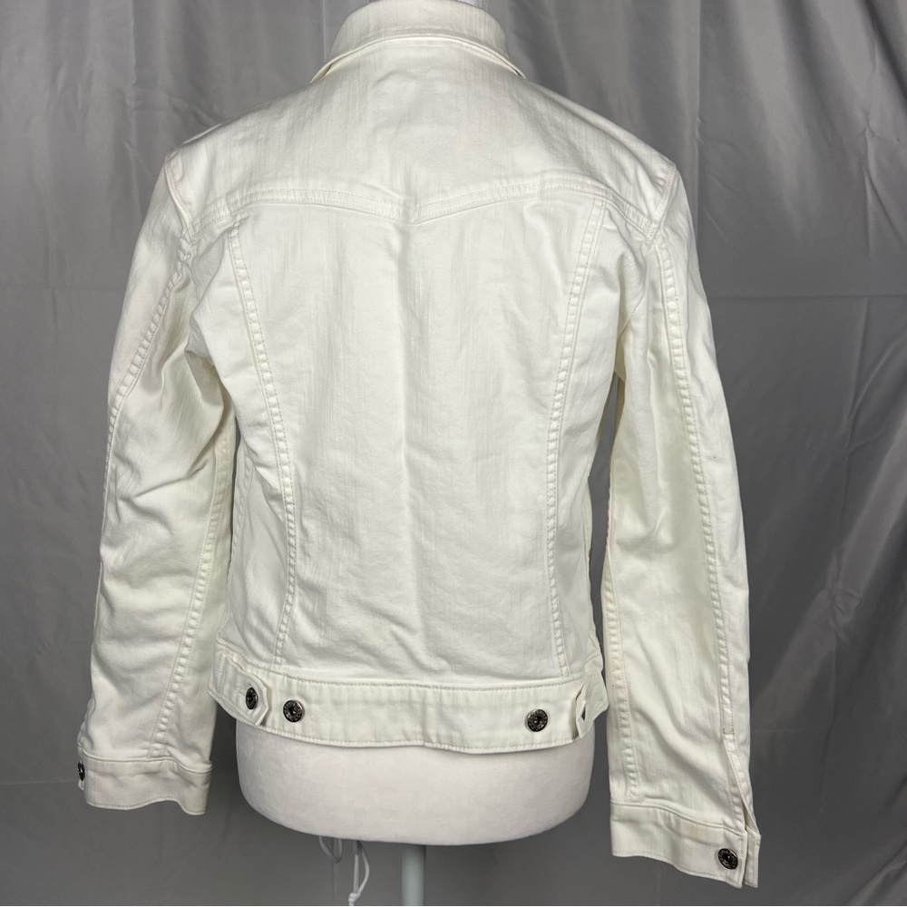 Levi’s San Francisco fitted white denim jacket. - Picture 4 of 11
